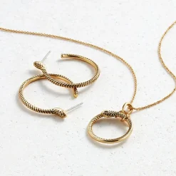 Clearance The Met Store Serpentine Hoop Earrings