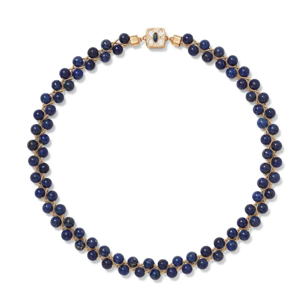 Clearance The Met Store Spanish Baldric Lapis Braided Necklace
