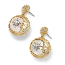 Outlet The Met Store Spanish Day and Night Moon Drop Earrings