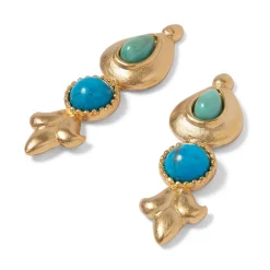 Outlet The Met Store Tibetan Turquoise Drop Earrings