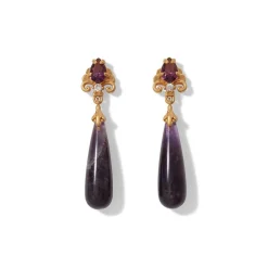 Clearance The Met Store Turkish Amethyst Drop Earrings