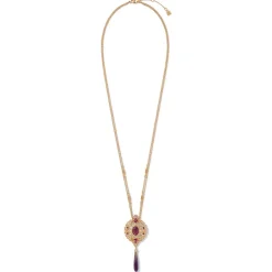 Online The Met Store Turkish Amethyst Long Pendant Necklace and Statement Earrings Set