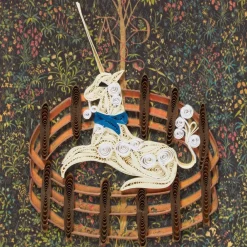 New The Met Store Unicorn Quilled Card