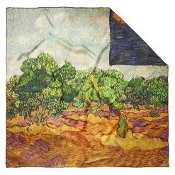 Hot The Met Store Van Gogh Stylized Nature Double-Sided Square Silk Scarf