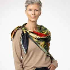 Hot The Met Store Van Gogh Stylized Nature Double-Sided Square Silk Scarf