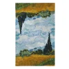 Hot The Met Store Van Gogh Wheat Field with Cypresses Tea Towel