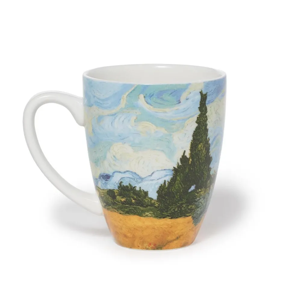 Best The Met Store Van Gogh Wheat Field with Cypresses Covered Mug with Tea Infuser