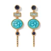 The Met Store Wedjat Eye Scarab Drop Earrings