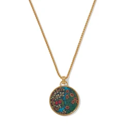Hot The Met Store William Morris Blackthorn Enamel Pendant Necklace