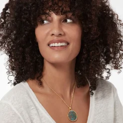 Hot The Met Store William Morris Blackthorn Enamel Pendant Necklace