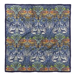 New The Met Store William Morris Peacock and Dragon Square Silk Scarf