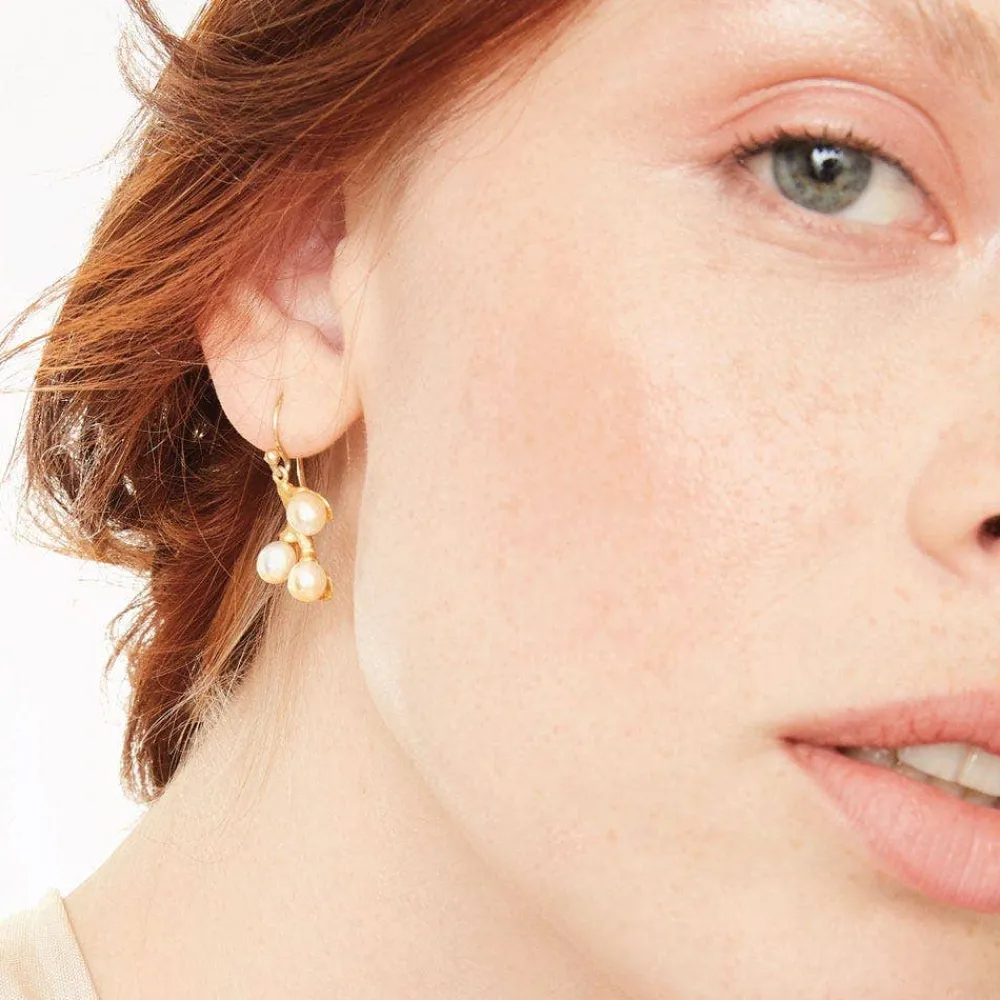 Discount The Met Store Willow Catkins Pearl Bib Necklace and Drop Earrings Set