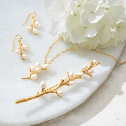 Hot The Met Store Willow Catkins Pearl Brooch