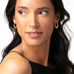 Discount The Met Store Wrapped Chevron Huggie Earrings